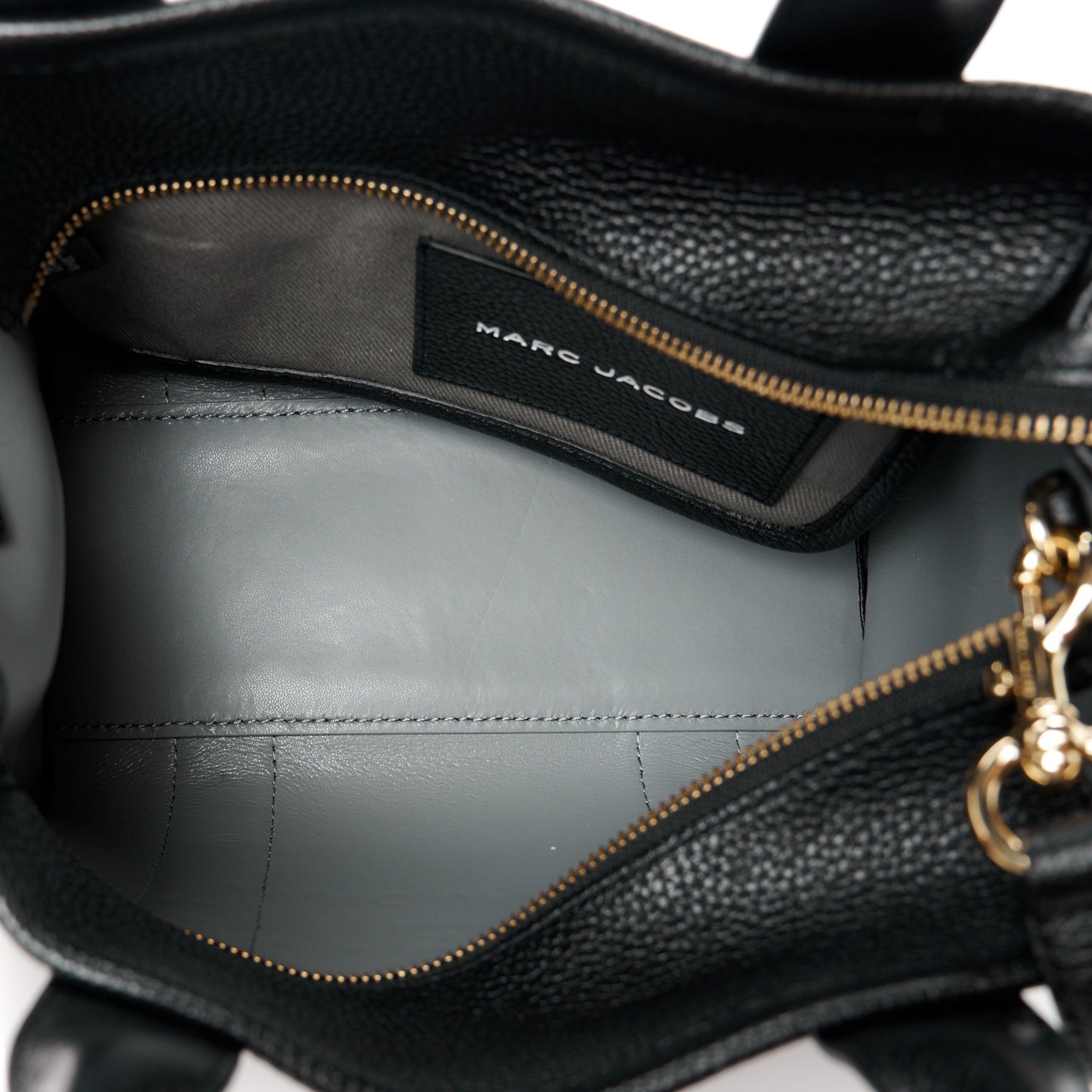 Grained Calfskin Small The Tote Bag Black