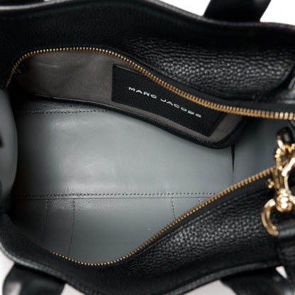 Marc Jacobs Grained Calfskin Small The Tote Bag Black 5 of 11