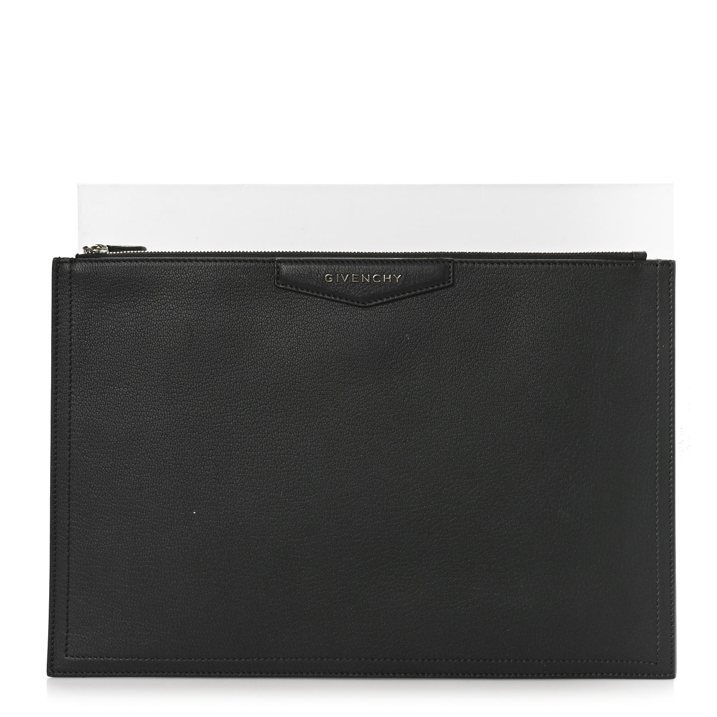 Sugar Goatskin Large Antigona Pouch Black