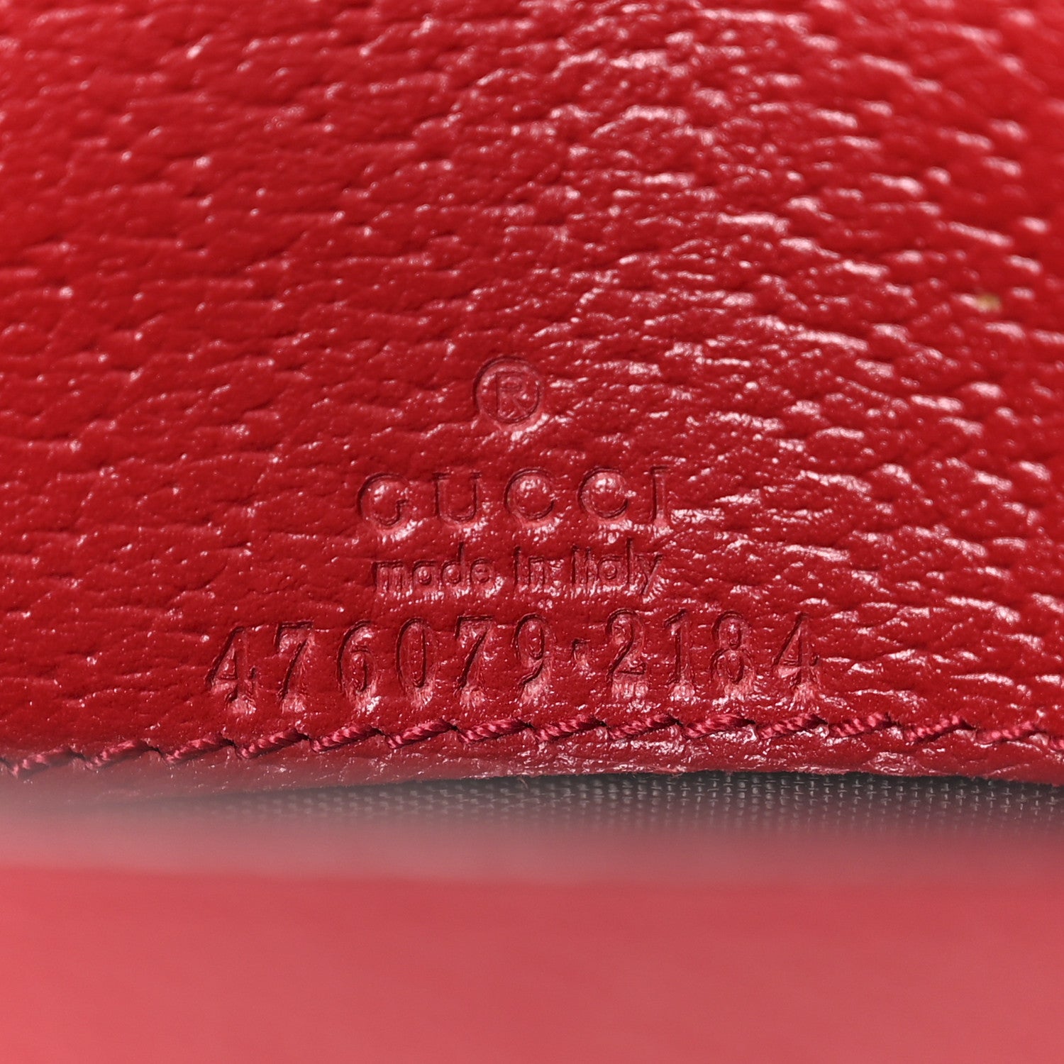 Gucci GG Supreme Monogram Web Queen Margaret Chain Wallet Red 9 of 11