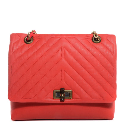 Lanvin Quilted Lambskin Happy Medium Coquelicot Orange 1 of 10