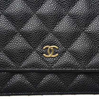 Chanel Caviar Quilted Wallet On Chain WOC Black 6 of 12
