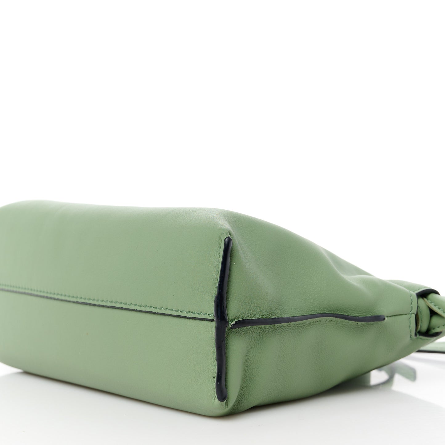 Calfskin Mini Flamenco Knot Clutch Rosemary