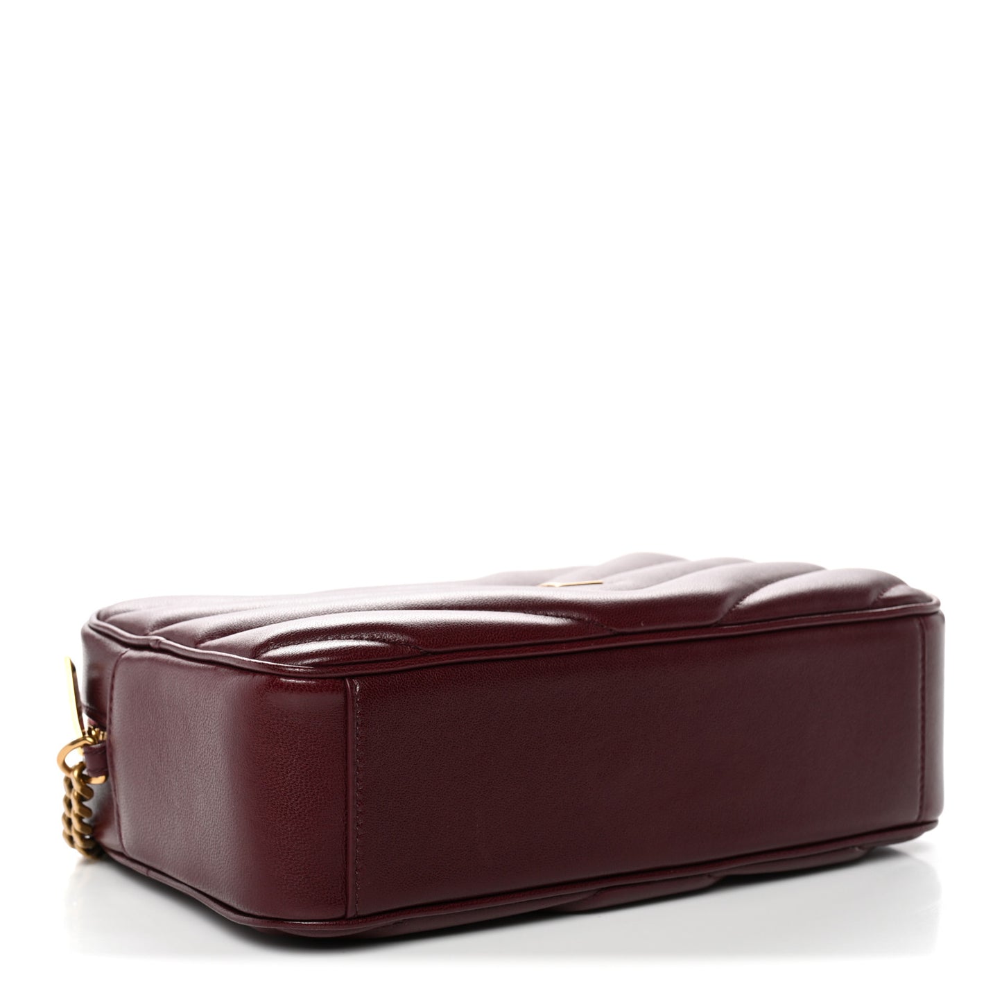 Lambskin Chevron Quilted Medium Loulou Camera Bag  Rouge Cabernet