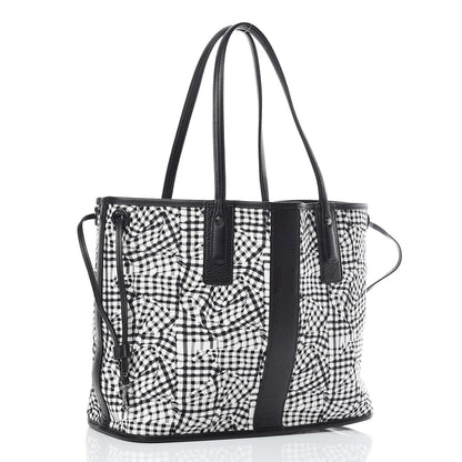 MCM Visetos Medium Liz Reversible Shopper Tote Black 8 of 12