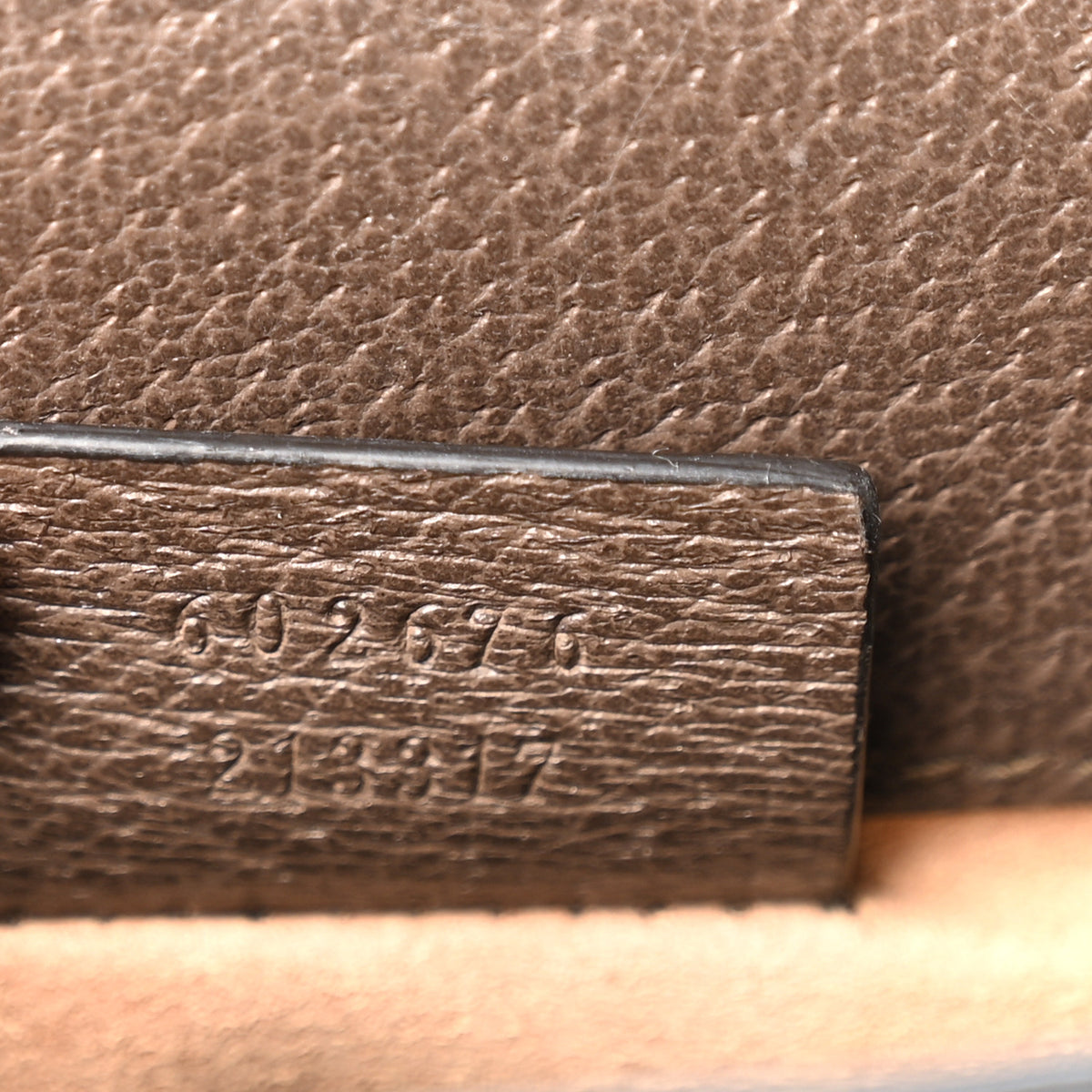 Gucci GG Supreme Monogram Textured Dollar Calfskin Web Mini Ophidia Chain Shoulder Bag Beige Ebony New Acero 7 of 11