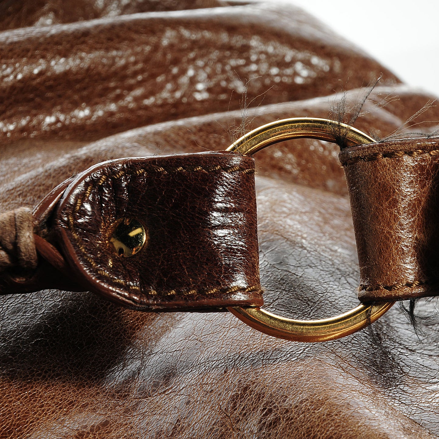 Agneau Giant 21 Gold Hardware Day Hobo Charbon