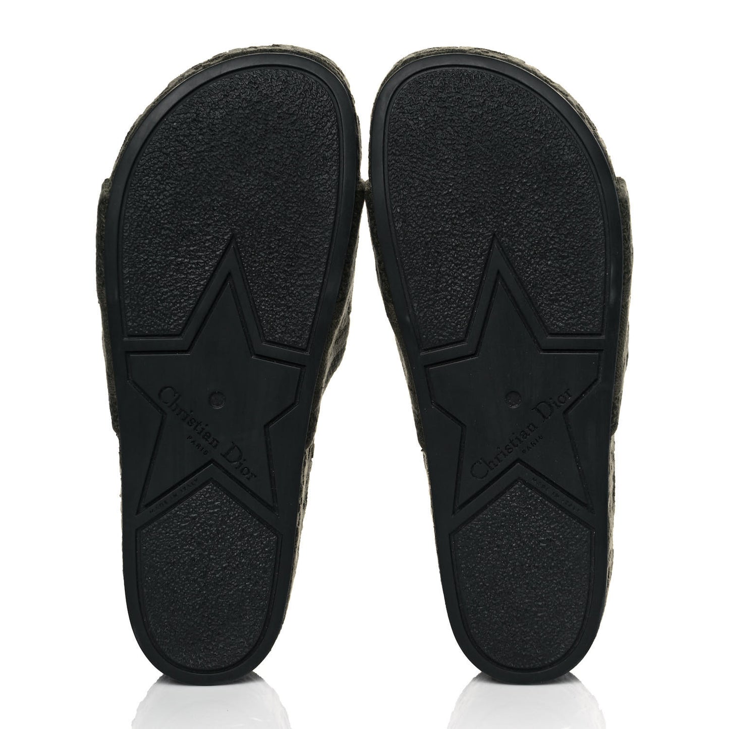 Oblique D-Way Platform Slide Sandals 39 Kaki