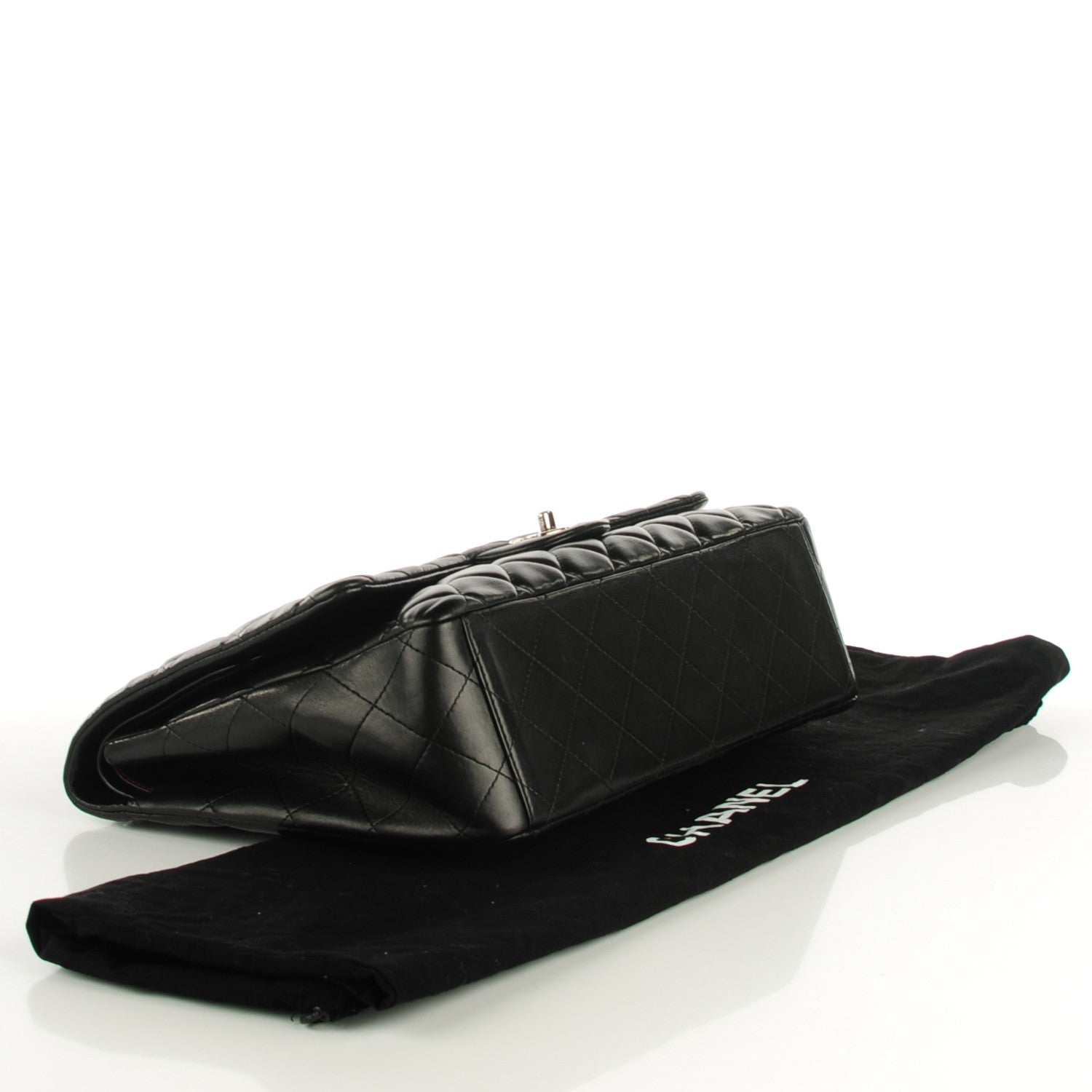 Chanel Lambskin Quilted Maxi Double Flap Black 4 of 8