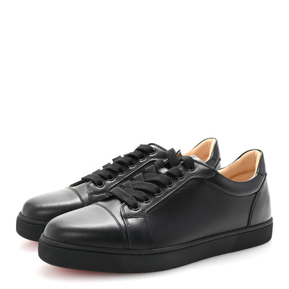 Christian Louboutin Calfskin Vieira Flat Sneakers 39.5 Black 4 of 10