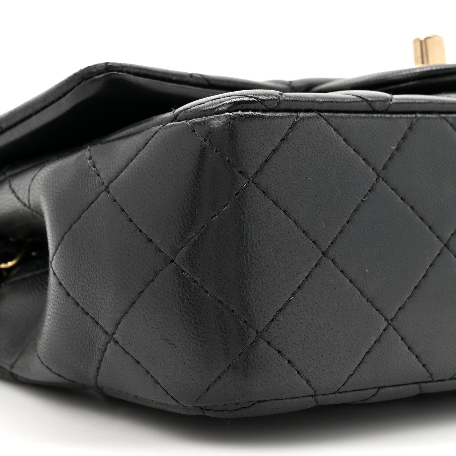 Chanel Lambskin Quilted Mini Rectangular Flap Black 10 of 15