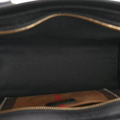 Burberry Calfskin Mega Check Small Banwell Tote Black 5 of 14