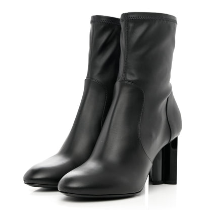 Louis Vuitton Calfskin Silhouette Ankle Boots 38 Black 3 of 7