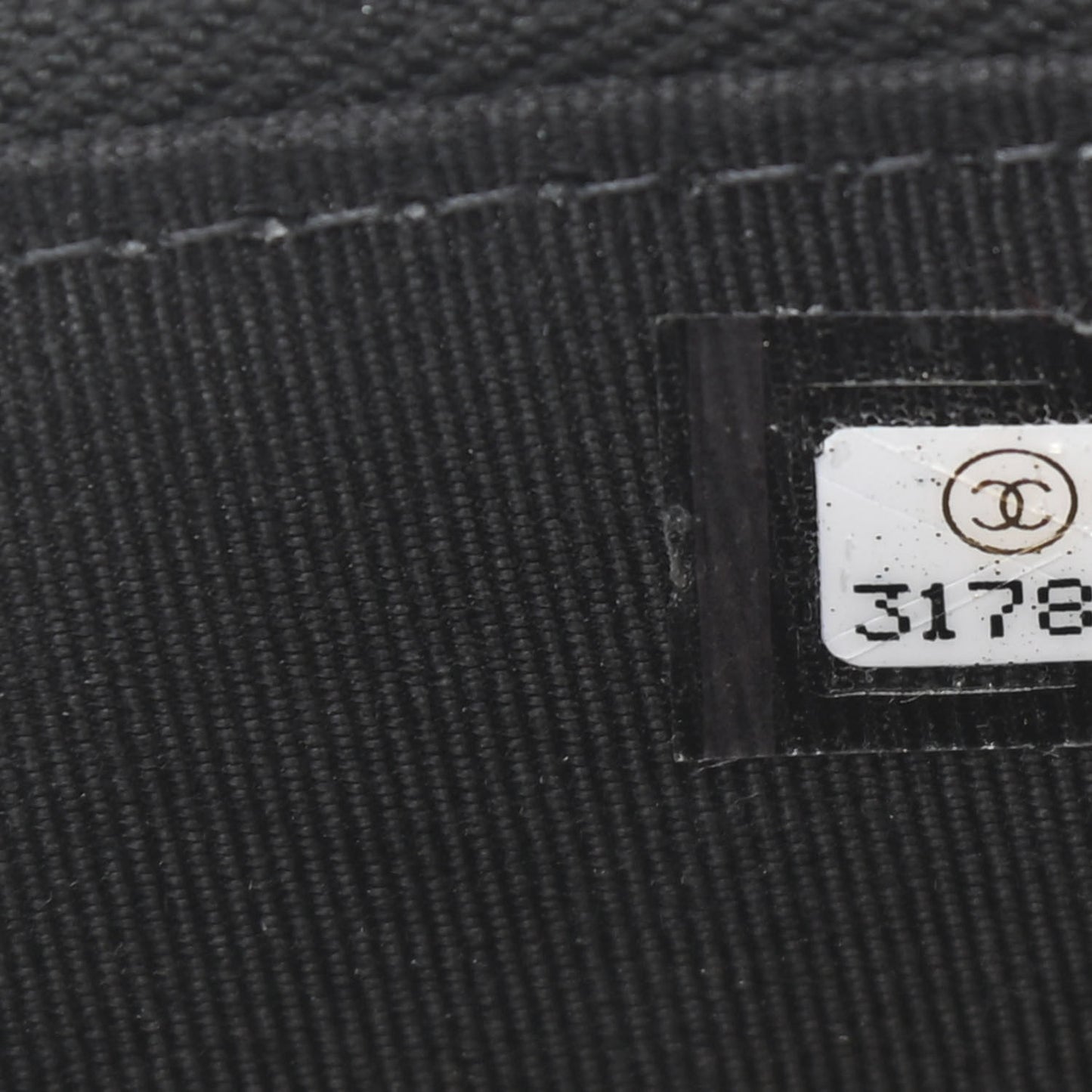 Lambskin Crochet Quilted Small Vanity Case With Chain Black