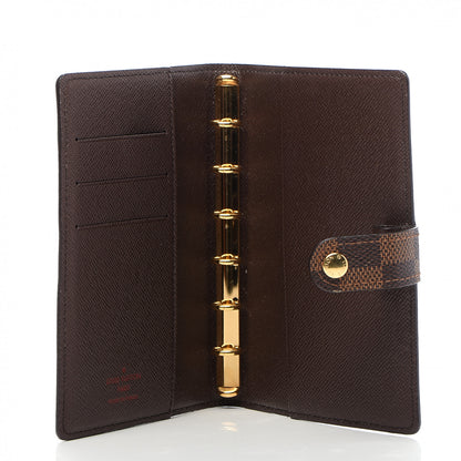 Louis Vuitton Damier Ebene Small Ring Agenda Cover 5 of 8