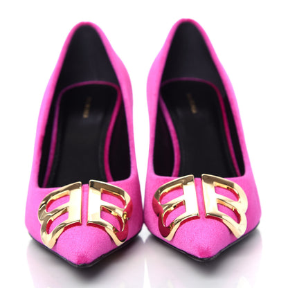 Balenciaga Velvet De Soie Pumps 37.5 Rose Fuchsia 2 of 11