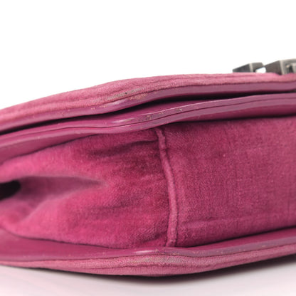 Chanel Velvet Quilted Small Boy Flap Pink 8 of 12