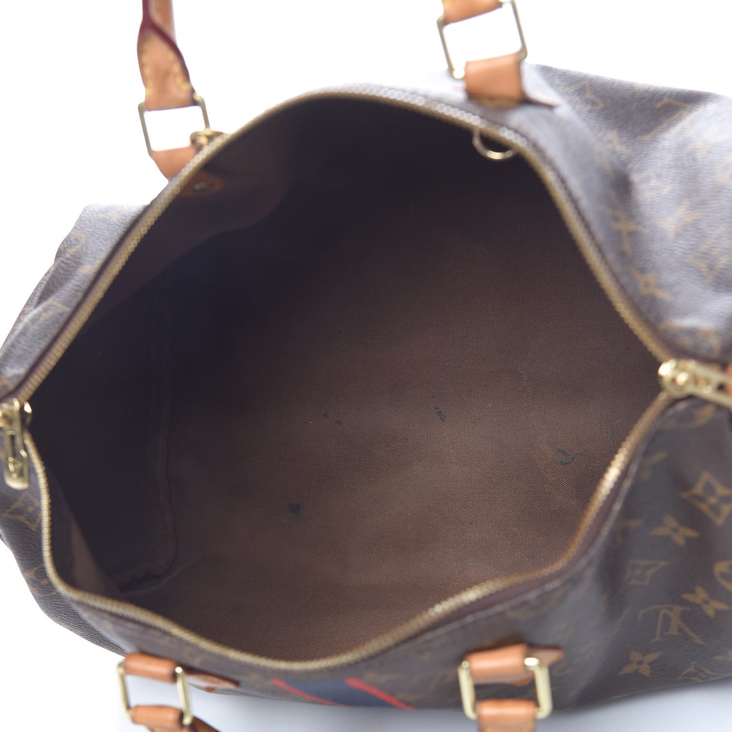 Monogram My LV Heritage Speedy Bandouliere 35 Blue Marine Rouge