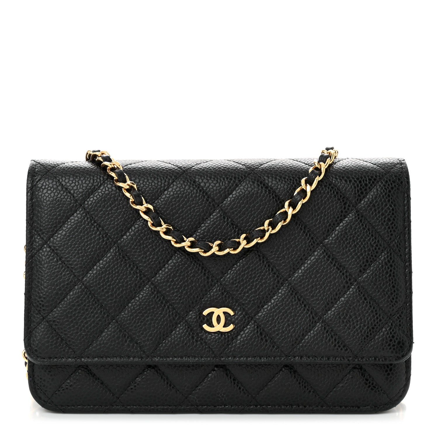 Chanel Caviar Quilted Wallet on Chain WOC Black 1 of 13