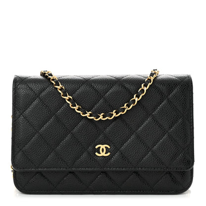 Chanel Caviar Quilted Wallet on Chain WOC Black 1 of 13