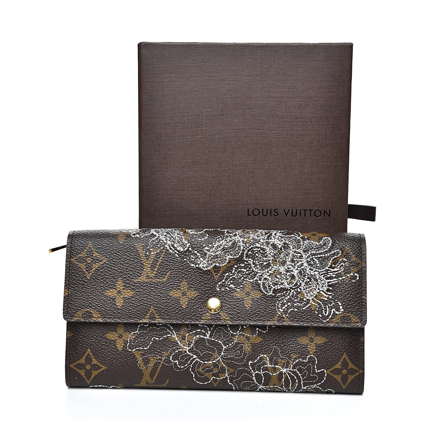 Monogram Dentelle Sarah Wallet Silver