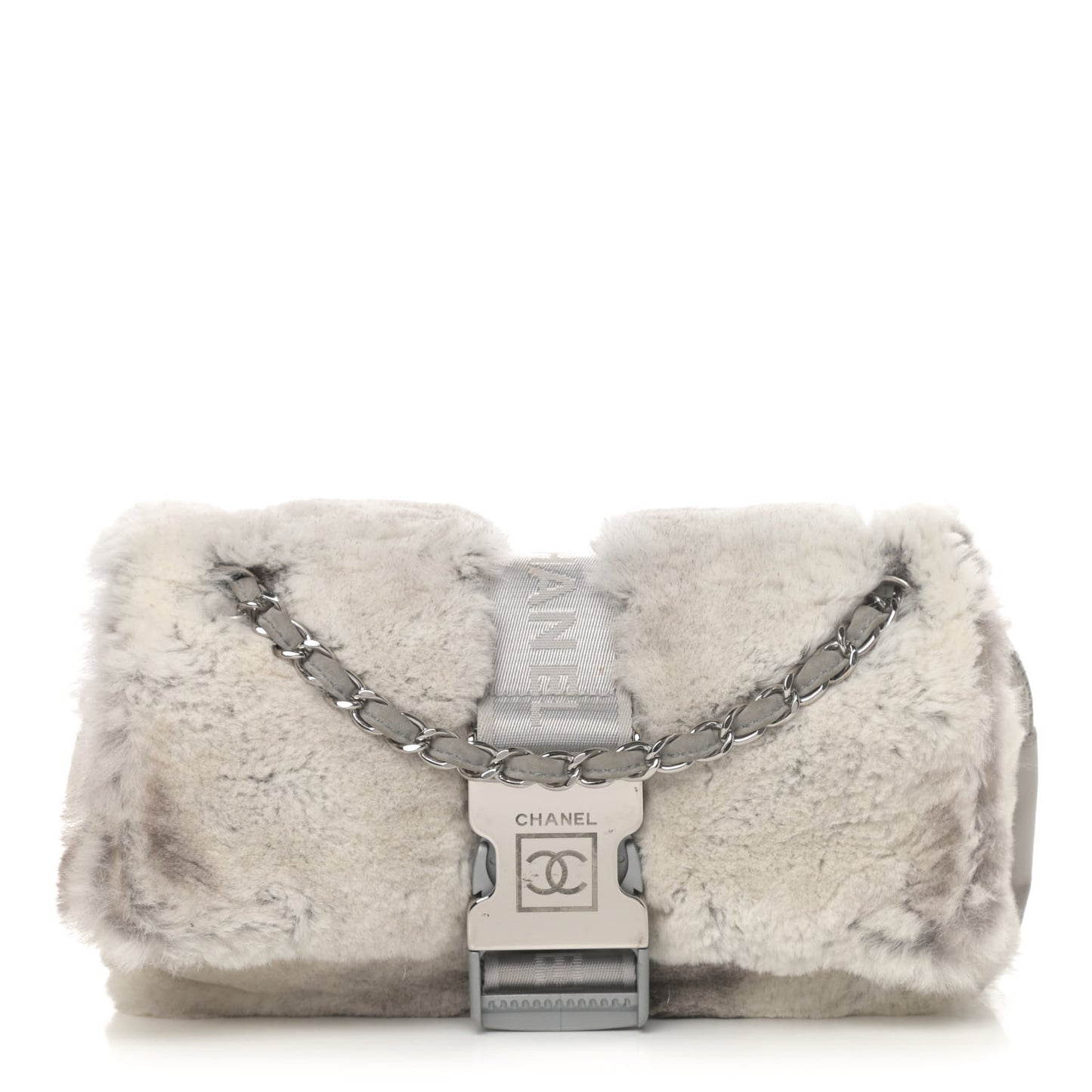 Rabbit Fur Sport Flap Grey