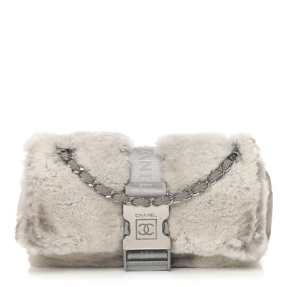 Chanel Rabbit Fur Sport Flap Grey 1 of 4