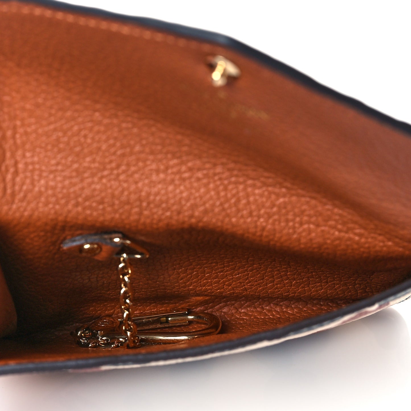 Empreinte Monogram Giant Wild At Heart Key Pouch Caramel