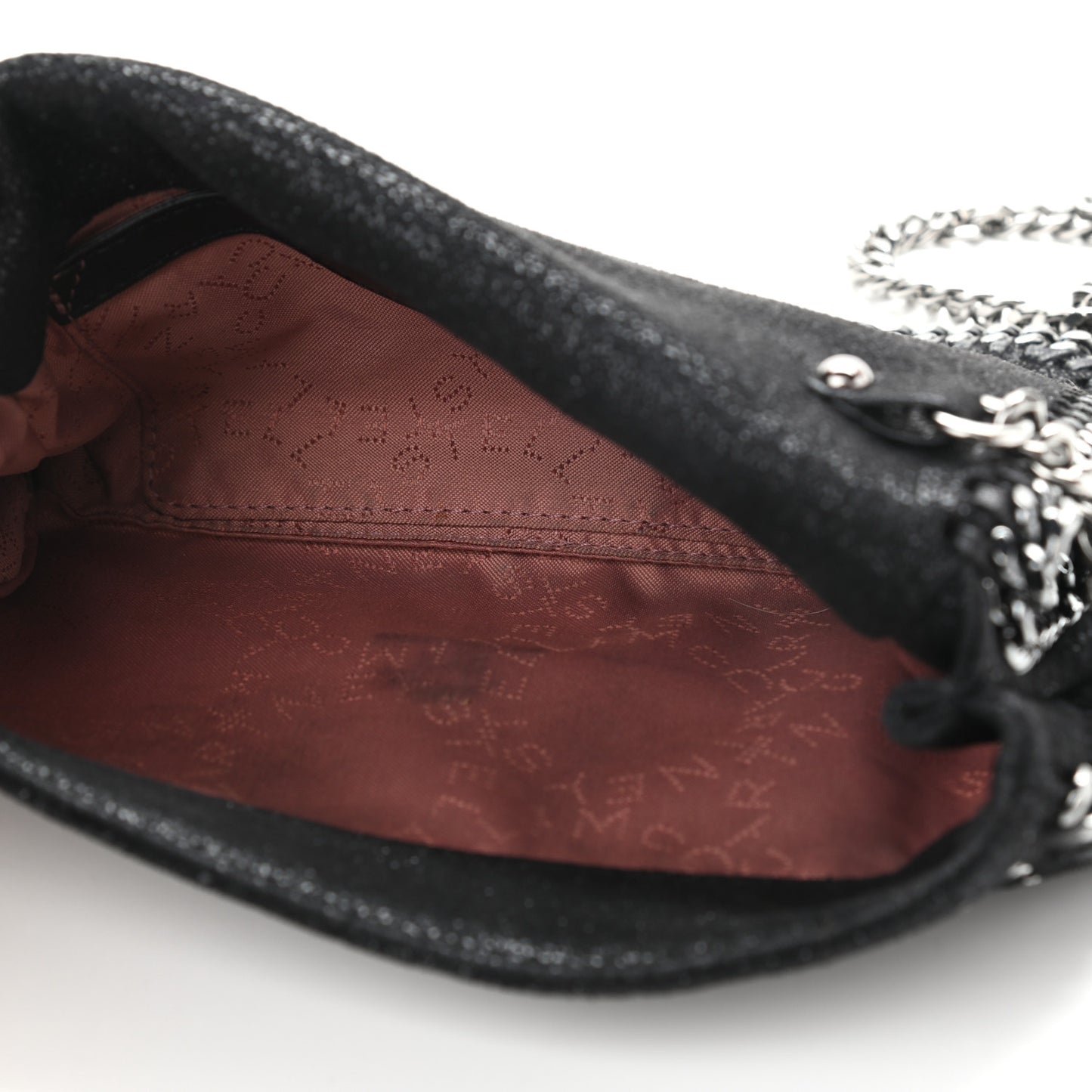 Shaggy Deer Studded Falabella Crossbody Black