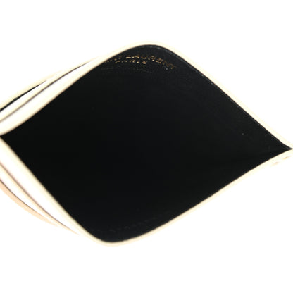 Saint Laurent Calfskin Tiny Cassandre Credit Card Case Blanc Vintage 5 of 7