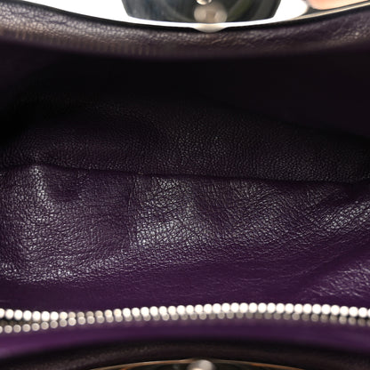 Prada Nylon Lizard Frame Clutch Bag Ombre Purple 5 of 10
