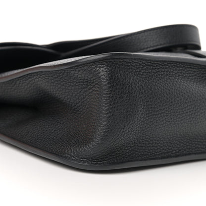 Hermes Taurillon Clemence Halzan 31 GM Black 11 of 13