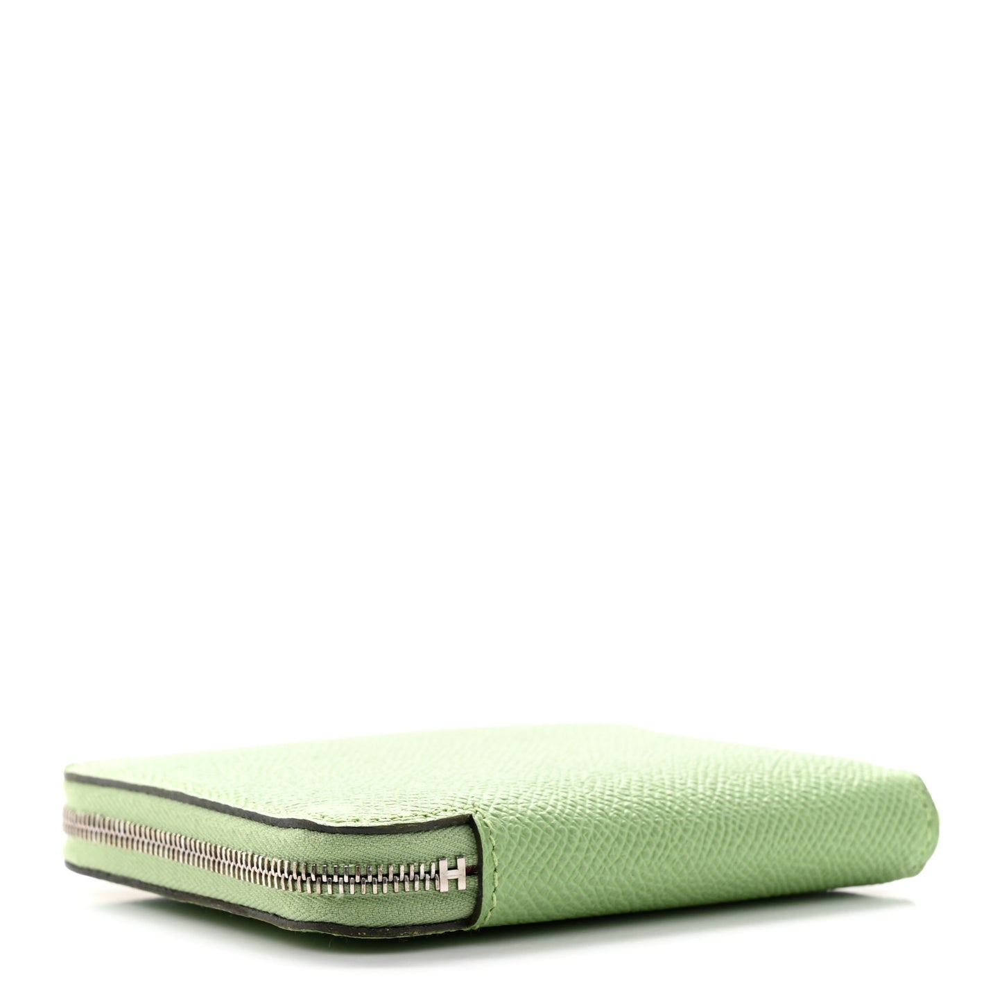 Epsom Silk'In Compact Wallet Vert Criquet