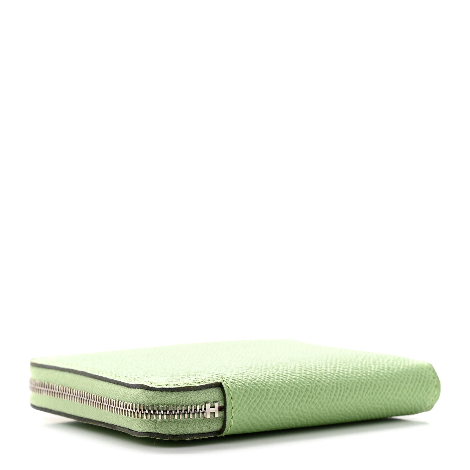 Hermes Epsom Silk'In Compact Wallet Vert Criquet 4 of 9