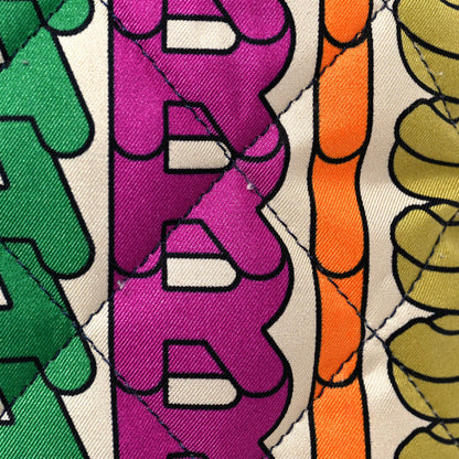 Chanel Printed Fabric Quilted Logo Large Shopping Tote Multicolor 14 of 14