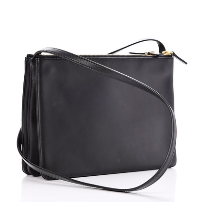Celine Lambskin Large Trio Crossbody Bag Black 3 of 9