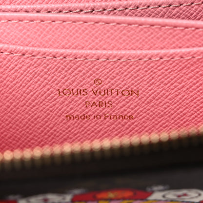 Louis Vuitton Monogram 2020 Christmas Animation Swing Ride Zippy Coin Purse Pink Poppy 6 of 19