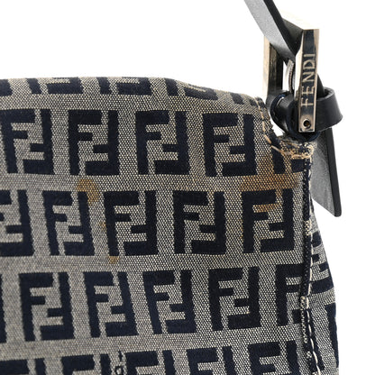 Fendi Zucchino Baguette Navy 10 of 10