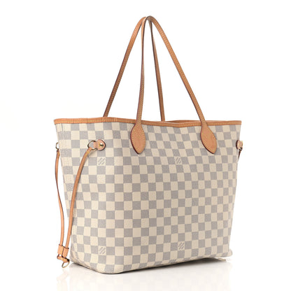 Louis Vuitton Damier Azur Neo Neverfull MM Rose Ballerine 4 of 17