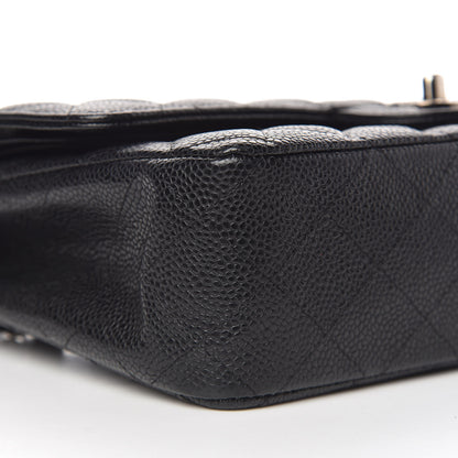 Chanel Caviar Quilted Medium Double Flap Black 9 of 12