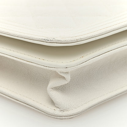 Chanel Caviar Quilted Boy Wallet On Chain WOC White 10 of 13