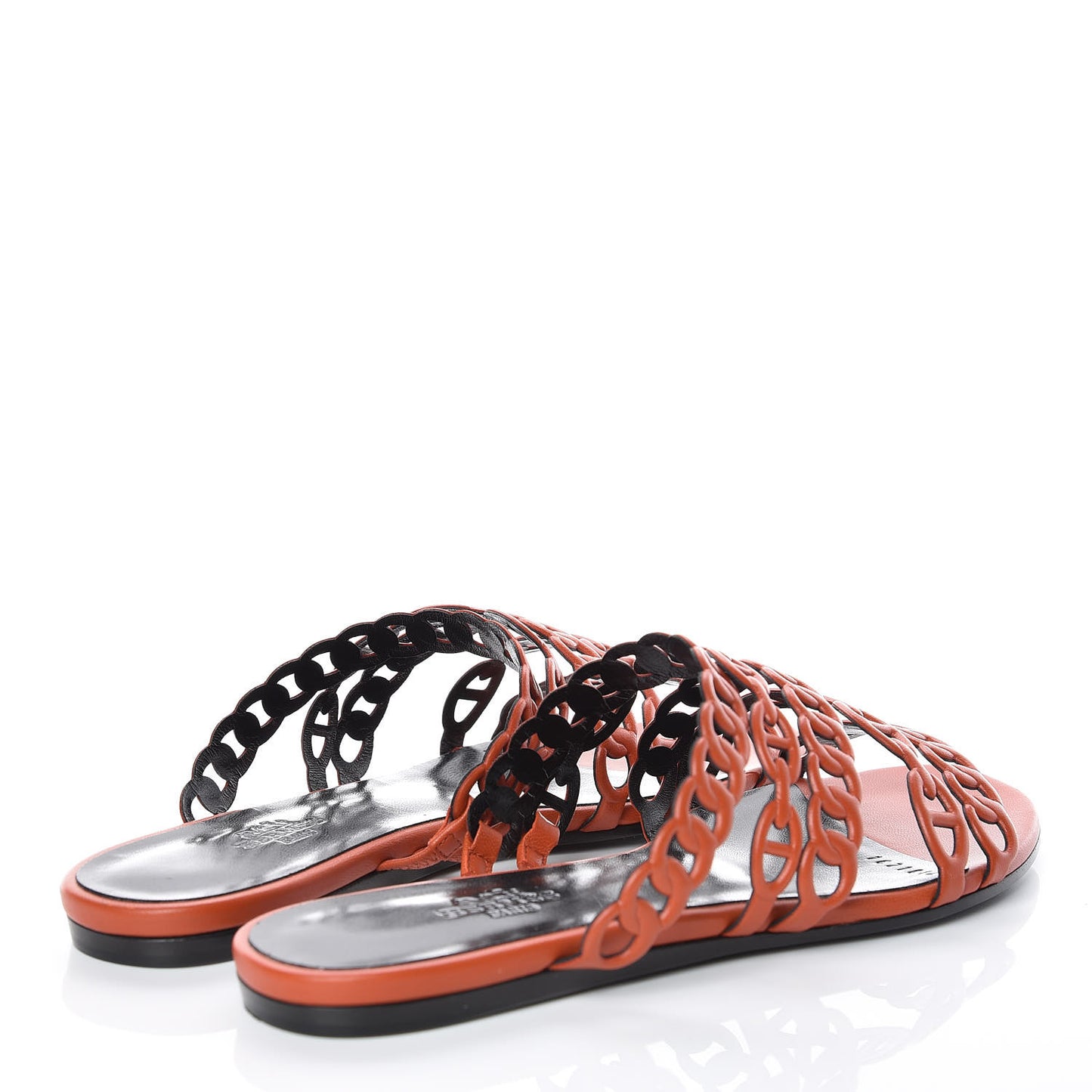 Nappa Nude Sandals 36 Orange Brulee
