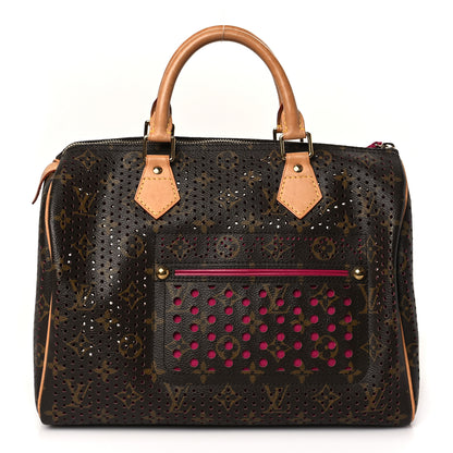 Louis Vuitton Monogram Perforated Speedy 30 Fuchsia 1 of 10