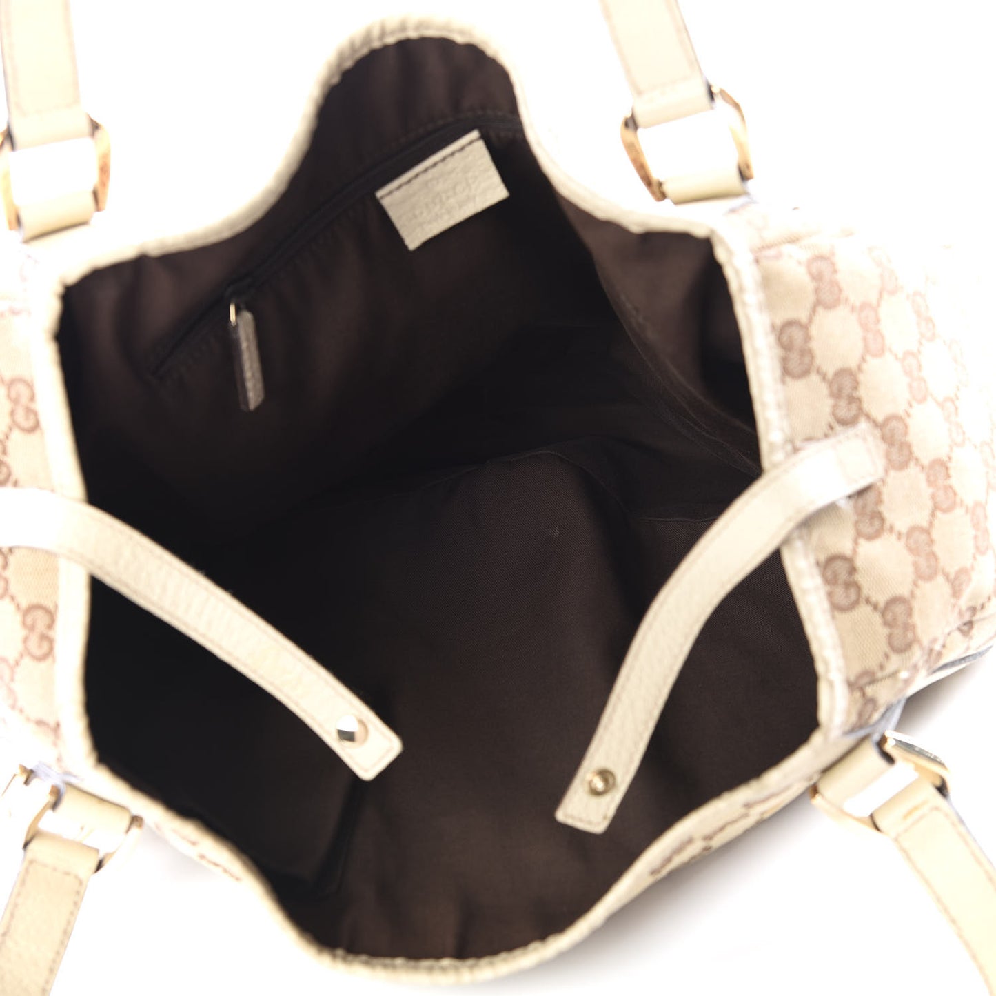 Monogram Medium Abbey Shoulder Bag Off White