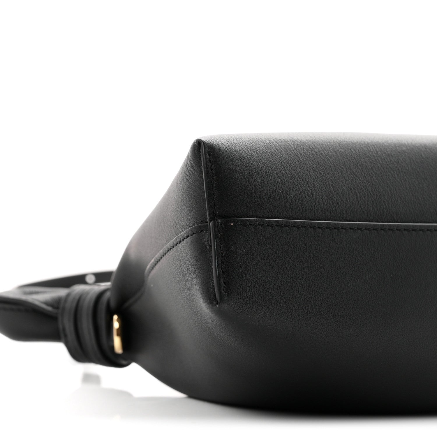 Loewe Smooth Calfskin Mini Scarf Shoulder Bag Black 9 of 10