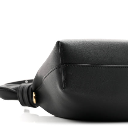 Loewe Smooth Calfskin Mini Scarf Shoulder Bag Black 9 of 10