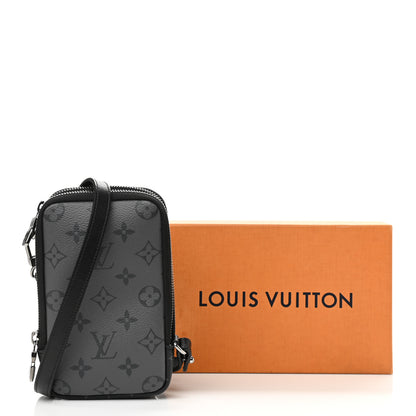Louis Vuitton Monogram Eclipse Reverse Double Phone Pouch 10 of 10