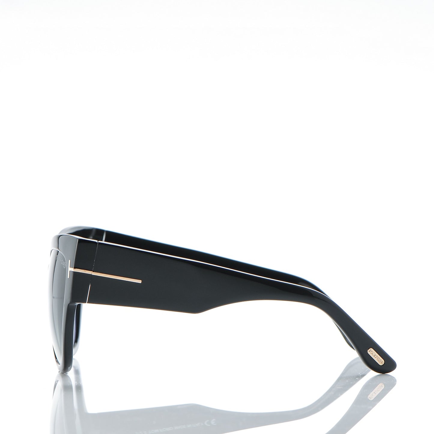 Acetate Anoushka Cat Eye Sunglasses TF371 Black