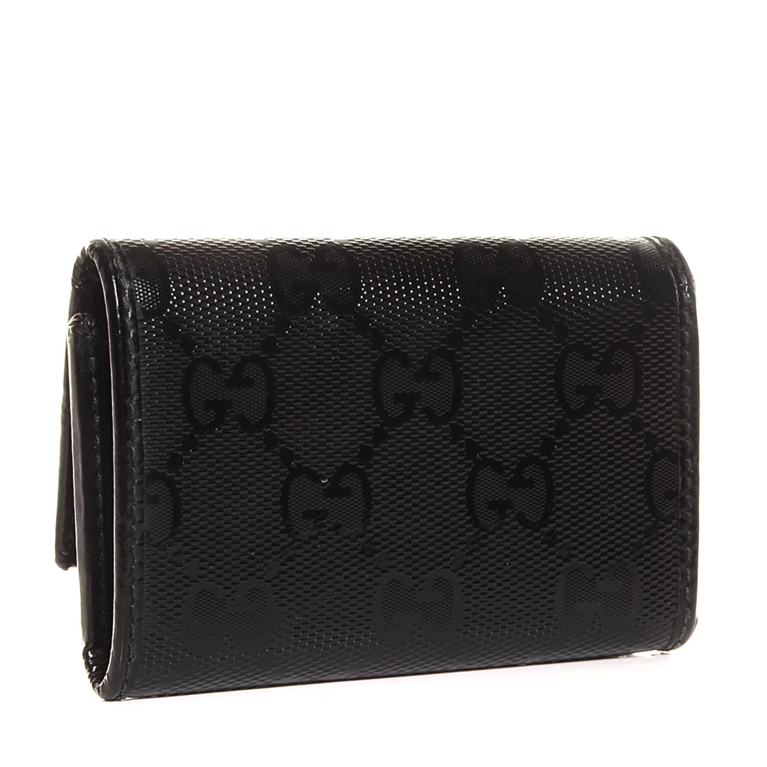 Gucci Imprime Monogram GG Pierce 6 Key Case Black 3 of 7