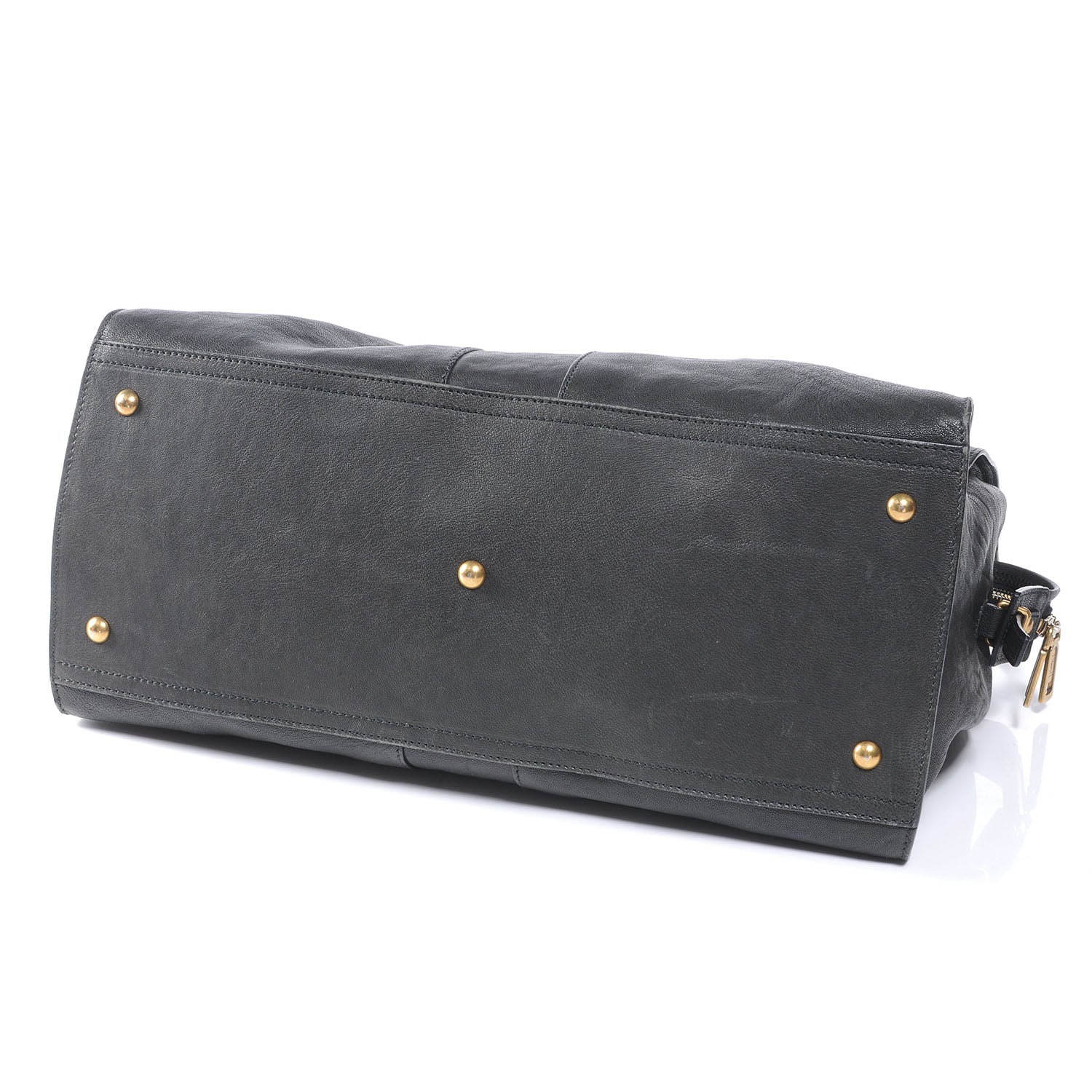 Saint Laurent Leather Large Cabas Chyc Black 4 of 7
